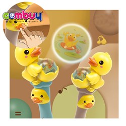KB037330 KB037336 - Educational cute duck lighting musical kids play toys projector stick